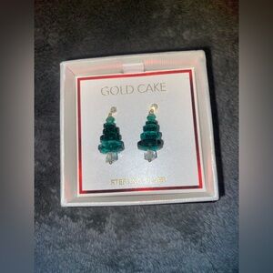 BNIB Gold Cake Christmas Tree Earring 2025
